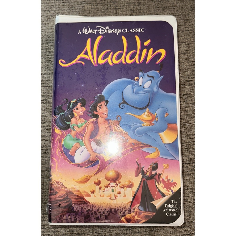 Walt Disney Black Diamond Aladdin VHS new unopened box